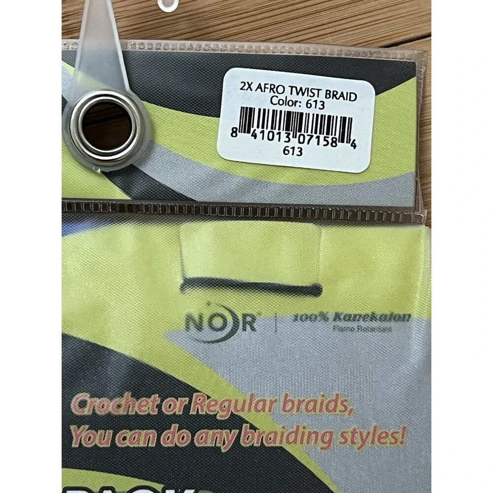 Janet Blonde Afro Twist Braid Kanekalon Hair Extensions 2x Pack Marley Style